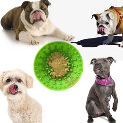 New Bone Silicone Pet Slow Food Bowl With Suction Cup Dog Bowl Pet Supplies