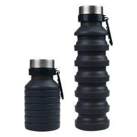 Collapsible Water Cup 550ML Silicone Travel Water Bottle