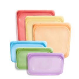 Leakproof Silicone Reusable Storage Bag for Lunch Travel Makeup Gym Freezer Oven