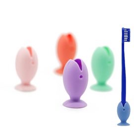 Tooth Brush Holder Little Fish Silicone Storage Stand