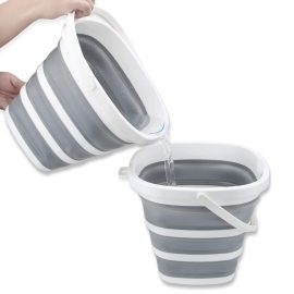 High quality Cleaning bucket bucket mop Collapsible Portable silicone folding water bucket Container travel outdoor