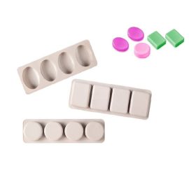 Luxury Fondant Tool Soap Baking Round Molds Oval Silicon Cake Cookie Rectangle Silicone Mold For Soap