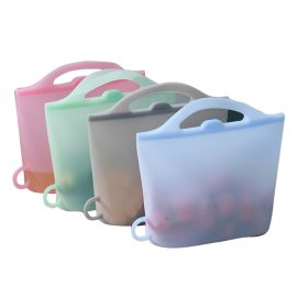 Silicone Storage Bag New Trending Product Silicone Kitchen Bag Silicone Food Storage Bag Reusable bag
