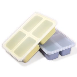 Silicone Mold BPA free food grade reusble Silicone Ice Cube Tray big 4 grids Silicone Ice Mold