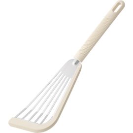 Non-stick Stainless Steel Spatula Silicone Fish Frying Shovel Steak Frying Shovel Household Shovel with silicone handle